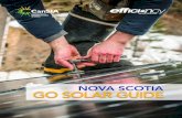 NOVA SCOTIA GO SOLAR GUIDE · Grid-Tied Solar PV The vast majority of solar PV systems being installed currently are grid-tied, meaning electricity flows to the home’s electrical