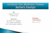 By: Charlie Lau Dr. Brian D. Huggins - Bradleyee.bradley.edu/projects/proj2010/lmbd/style/Media...6 22-Feb 28-Feb Investigation of battery model/ presentation/ experiments Charge &