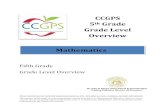 CCGPS 5 Grade Grade Level Overview Mathematics · CCGPS.5.OA.1 Use parentheses, brackets, or braces in numerical expressions, and evaluate expressions with these symbols. The standard