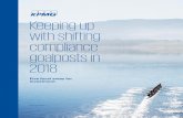 Keeping up with shifting compliance goalposts in 2018 · Keeping up with shifting compliance goalposts in 2018 kpmg.com. The need for agility and greater alignment between compliance