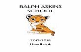 RALPH ASKINS SCHOOL · Ralph Askins School 2017-2018 Calendar August 7 First d ay o f s chool August 1 4 F irst f ull d ay f or P re-K & K indergarten
