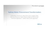 Sydney Water presentation - 3rdmillcms05.3rdgen.info/sites/212/resource/Shane lamont - The Sydney Water procurement...8 Successful procurement strategy focuses equally on: 1. Benefit