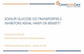 SODIUM GLUCOSE CO-TRANSPORTER-2 INHIBITORS: RENAL … · 2019-10-18 · SODIUM GLUCOSE CO-TRANSPORTER UPREGULATION IN HYPERGLYCEMIA SGLT-2, a high capacity, low affinity ATP-dependent