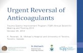 Urgent Reversal of Anticoagulants - American College of ...web2.facs.org/tqipslides2012/Pavenski_Reversal of Anticoagulants Final.pdfUrgent Reversal of Anticoagulants Trauma Quality