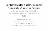 Cardiovascular and Pulmonary Research: A Year in Reviewcardiopt.org/csm2015/CSM-15-Year-in-Review.pdfAnalysis of HF-ACTION (Heart Failure–A Controlled Trial Investigating Outcomes