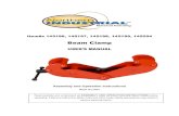 Beam Clamp - Equipment · 1. Never modify the beam clamp unless the manufacturer has authorized the modification. 2. Never try to repair the beam clamp (such as welding it) without