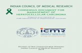 Consensus DoCument for management of HepatoCellular CarCinoma · management of HepatoCellular CarCinoma prepared as an outcome of iCmr subcommittee on Hepatocellular Carcinoma Division