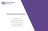 Ovarian Cancer Genetics - Northwestern University · 28/09/2019  · ovarian cancer, and men have increased risks for prostate cancer and male breast cancer. It is recommended that