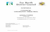 AGENDA COUNCIL ORDINARY MEETING · document number a1873888 far north district council ordinary council meeting . thursday 10 august 2017 commencing at 10:00 am in the council chamber,