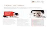 Payroll software - Equiniti Payroll Payroll software Delivering payroll accurately and on time every