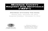 MONROE C REQUEST FOR PROPOSALS (“RFP”) RFPS...Release Date: November 30, 2012 Response Deadline: December 14, 2012 MONROE COUNTY REQUEST FOR PROPOSALS (“RFP”) Monroe County