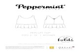 PEPLUM TOP - peppermint magazine · to cut your fabric, if you cut flat (fabric is not folded) and cut each piece independently, you will use less fabric. If you use this method,