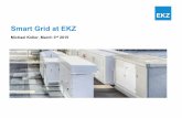 Smart Grid at EKZ - ETH Z · The EKZ distribution grid supplies electricity to a large part of the Kanton of Zurich ! Medium and Low Voltage grid planning and operation ! 37 primary