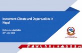 Investment Climate and Opportunities in Nepalnepalconsulate.net.au/.../Investment-Climate-and-Opportunities-in-Nepal... · Investment Climate and Opportunities in Nepal. GOVERNMENT