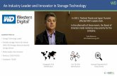 WD An Industry Leader and Innovator in Storage Technology · An Industry Leader and Innovator in Storage Technology COMPANY PROFILE Storage Technology Leader Portable storage, External