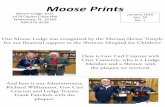 Moose Prints - Tallahassee Moose · Moose Prints . Moose Lodge 1075 . 1478 Capital Circle NW . Tallahassee, FL 32303 . 850-575-4226 . January 2016 . Vol. 70 . No. 1 . Our Moose Lodge