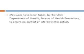 Measures have been taken, by the Utah Department of Health ...choosehealth.utah.gov/documents/pdfs/school-nurses... · Intermountain Healthcare - Salt Lake, Park City & Sandy Clinics