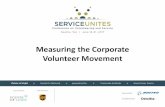Measuring the Corporate Volunteer Movement...Measuring the Corporate Volunteer Movement: A Conversation Farron Levy, President, True Impact (moderator) Gwen Migita, VP, Sustainability