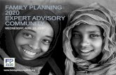 FAMILY PLANNING 2020 EXPERT ADVISORY COMMUNITYec2-54-210-230-186.compute-1.amazonaws.com/wp... · 8/10/2016  · FAMILY PLANNING 2020 EXPERT ADVISORY COMMUNITY WEBINAR –AUG. 10,