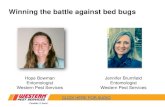 Winning the battle against bed bugs - Harrisburg, PA 17101 · Meet the bed bug Adult bed bugs: •About 1/8 inch long •Reddish brown •Resemble unfed ticks or small cockroaches