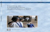 Counting on Communication - World Bank · 2016-07-12 · Counting on Communication The Uganda Nutrition and Early Childhood Development Project ... and in crafting persuasive and