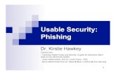 Usable Security: Phishing - University of British Columbia · Usable Security Human-Computer Interaction . 5 Usability . 6 Humans “Humans are incapable of securely storing high-quality