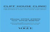 Cliff House Clinic brochure - Essex Laser Lipo...designed for those seeking weight loss, the eradication of cellulite, skin tightening and non-invasive body sculpturing. Pressotherapy