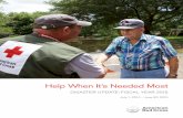 Help When It’s Needed Most - American Red Cross · mobile apps, as well as disaster risk-reduction initiatives around the world—like helping people restore livelihoods and rebuild