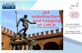 Jet substructure and tagging at LHCb - CERN · 9 Jet tagging at LHCb Yields of b, c and light jets prior to apply the SV-tag are measured by fitting the distribution of the χ2 IP