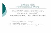 Software Tools For Collaborative Writingimg.faculty.unlv.edu/lab/conference-presentations...Software Tools For Collaborative Writing Brian Potts1, Jacqueline DaVania1, Kimberly A.