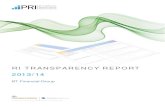 RI TRANSPARENCY REPOR T 201 3 /1 4 - Westpac€¦ · RI TRANSPARENCY REPOR T 201 3 /1 4 BT Financial Group. 1 About this report The PRI Reporting Framework is a key step in the journey