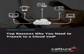 Top Reasons Why You Need to Transit to a Cloud VoIP · CALLTURE CLOUD-BASED HOSTED PBX SOLUTION What Exactly is Callture? It provides all the necessary functionalities that a high-end
