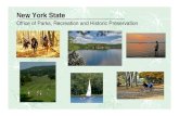 New York State · New York State Parks Capital Revitalization Year One Underway: Funds Appropriated Spent or Under Contract: $72.5 million (96%) Out to Bid: $3 million (4%) Total