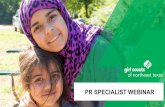PR specialist webinar - Girl Scouts of the USA · 2020-01-24 · research. What we learned about moms today. Moms fear things they can’t control. And want their daughters to thrive.