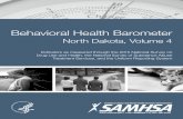 North Dakota, Volume 4 - | SAMHSA · Behavioral Health Barometer: North Dakota, Volume 4: Indicators as measured through the 2015 National Survey on Drug Use and Health, the National