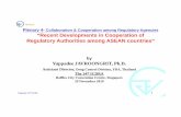 Collaboration & Cooperation among Regulatory Agencies ... · ACTD The part of marketing authorization application dossier that is common to all ASEAN member countries Technical guidelines