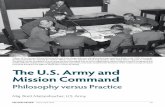 The U.S. Army and Mission Command · (FM) 100-5, Operations.5 Over time, Auftragstaktik was loosely translated into “mission command.” The idea has become a pillar of the Army’s