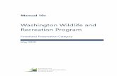 Washington Wildlife and Recreation Program · Manual 10c . Washington Wildlife and Recreation Program Forestland Preservation Category March 2018 . Table of Contents ... Section 1: