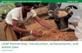 LEAP Partnership: Introduction, Achievements, and Action plan 2016/Thoma, Greg.pdf•LEAP develops comprehensive guidance and methodology for understanding the environmental performance