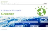 A Smarter Planet is Greener - Global Forumglobalforum.items-int.com/gf/gf-content/uploads/... · SMART IS Holistic view of energy consumption that enhances the efficiency of buildings,