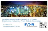 Spatiotemporal Pattern Detection in Power Distribution ......Spatiotemporal Pattern Detection in Power Distribution Networks : From Data to Knowledge Foued Barouni FouedBarouni@EATON.com