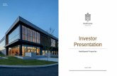 Investor Presentation NAREIT Investor...Investor Presentation - June 2020 (1) Portfolio income is presented by reporting segment. (2) Includes pro forma adjustments to reflect the