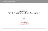 Medicare Part D Prescription Drug Coverage · 2013-08-13 · Medicare Part D Prescription Drug Program Basics Program began January 1, 2006. Coverage of Medicare Part D benefits is