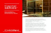 Capital SERIES - Cardinal · Capital Series Design Features: • Smooth overhead rolling system • Double bypass sliders • Double towel bars • Beautiful semi-frameless enclosure