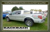 Installing BACKRACK Cab Guards on 2004-2012 …...Effective 2012, a new Spacer Plate will be included in all F-150 Hardware Kits. The Spacer Plate will provide a level surface on which