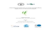 International Conference on Food and Agriculture ... · nanotechnologies in food, water and agriculture. The purpose of the conference was to facilitate among stakeholder groups an