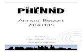 Annual Report - PHENND-Philadelphia Higher Education ...phennd.org/wp2014/wp-content/uploads/2016/02/annual-report.pdf · Annual Report 2014-2015 presented Friday, February 26, 2016
