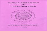 cover3 - Kansas Department of Transportation...A two-part that can be Modified Urethane, Polyurca, Methylmethacrolatc, or other spectat epoxy like markings that require a mix of materials