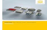 HARTING Han-Quick Lock Termination...mechanical engineering, rail technology, wind energy plants, factory automation and the telecommunications sector. ... Whether this involves industrial