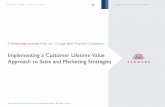 Implementing a Customer Lifetime Value Approach to Sales ... · Implementing a Customer Lifetime Value Approach to Sales and Marketing Strategies Problem: Farmers’ traditional business